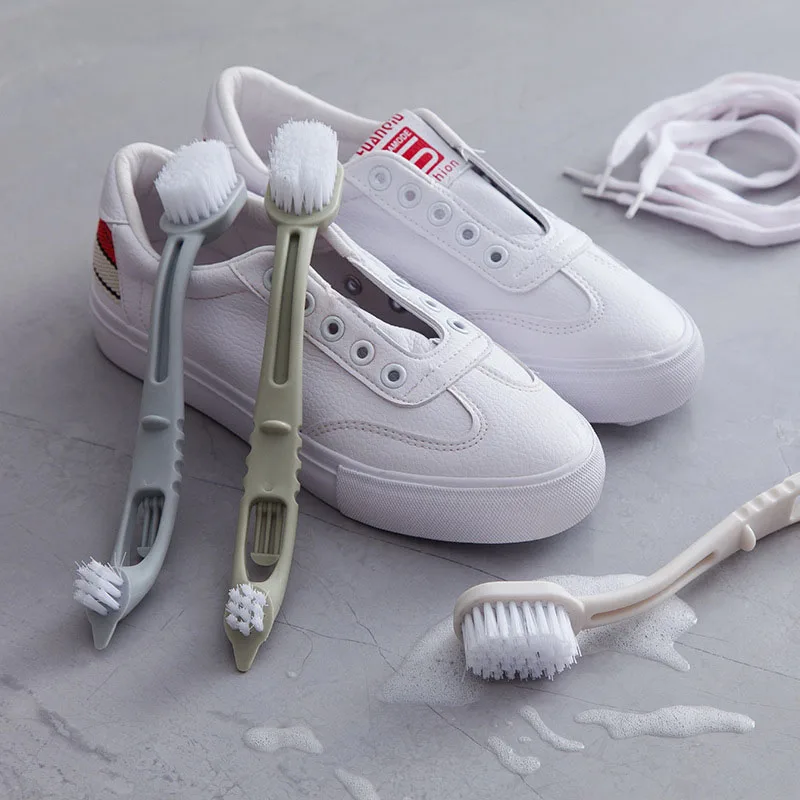cleaning tools Shoe brush Multi-function shoes small artifact convenient nylon silk laundry double-head |