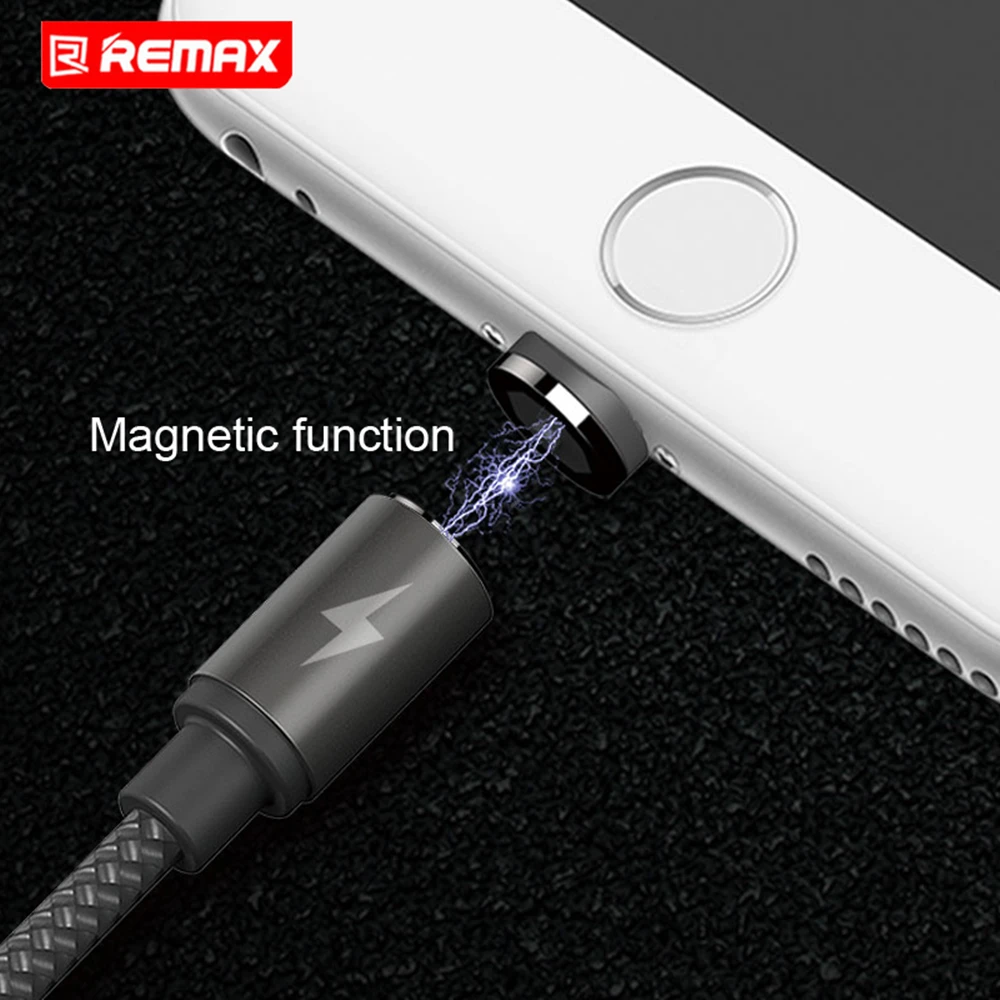 Remax Магнитный micro-usb кабель со светодиодной подсветкой для samsung S7 xiaomi redmi быстрой