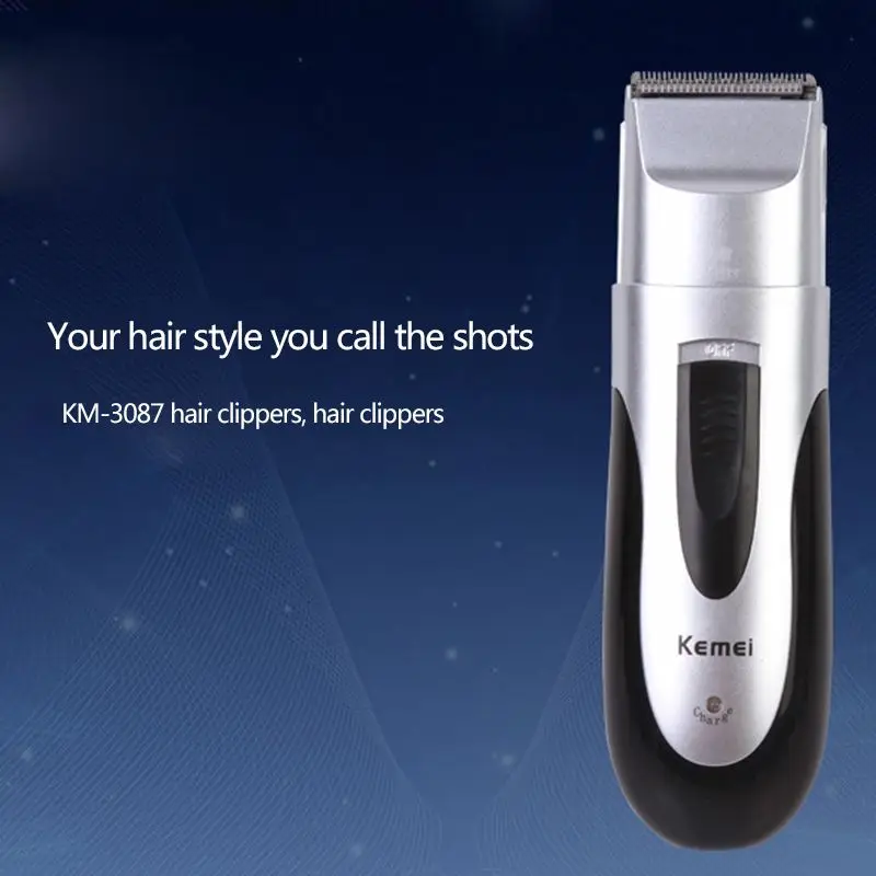 Kemei KM 3087 высокое качество электрическая машинка для стрижки волос перезаряжаемый