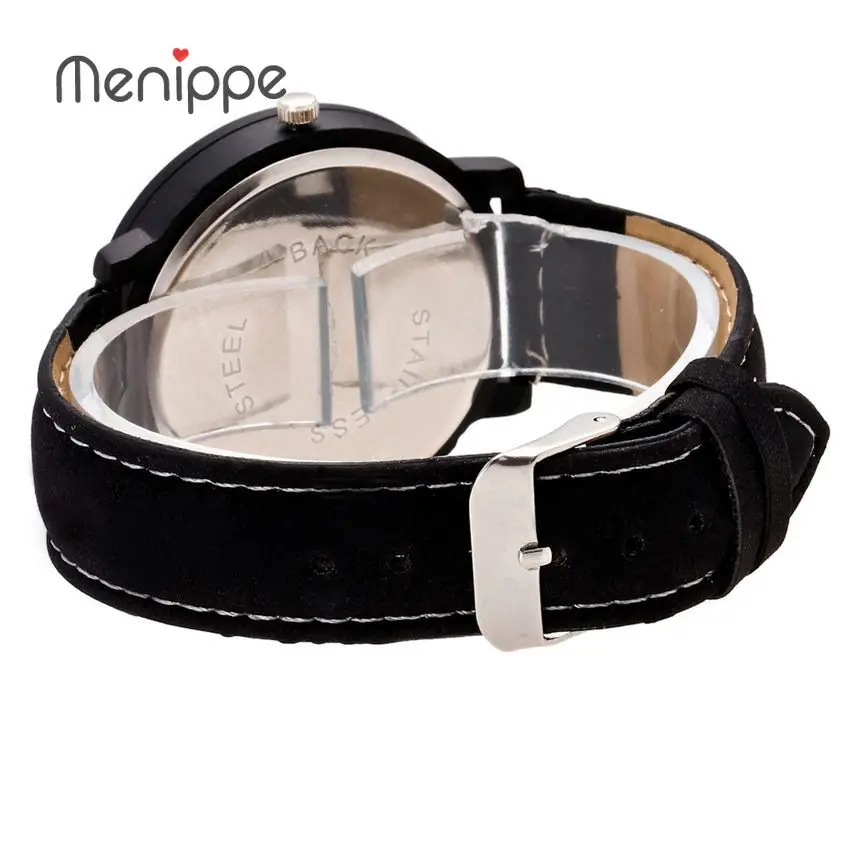 Модные брендовые часы King Queen с кожаным ремешком мужские и женские кварцевые