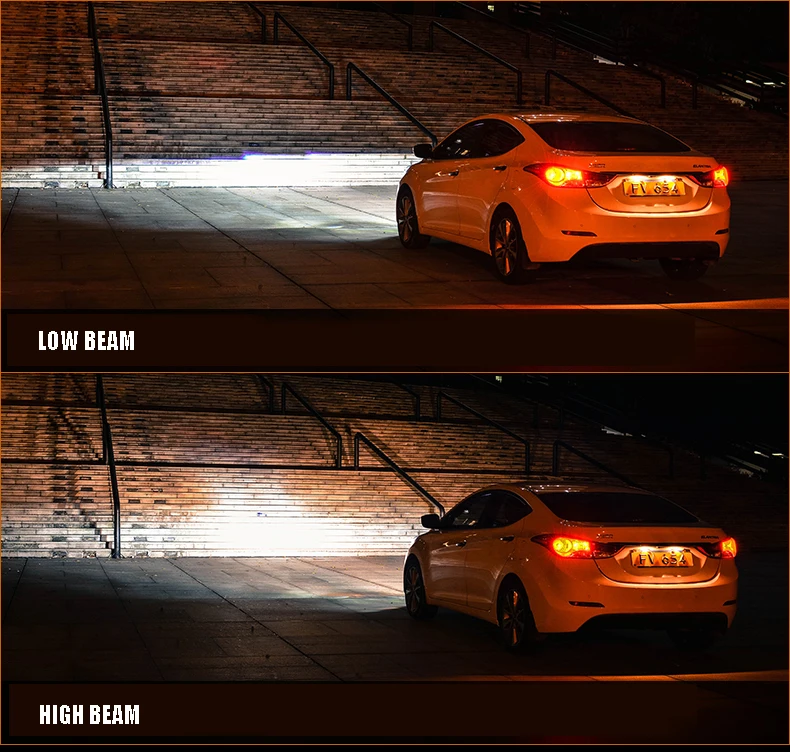 Doxa автомобильный Стайлинг для фары для автомобиля Hyundai Elantra 2012- светодиодный фонарь DRL Bi Xenon объектив Высокий Низкий луч парковка противотуманная фара