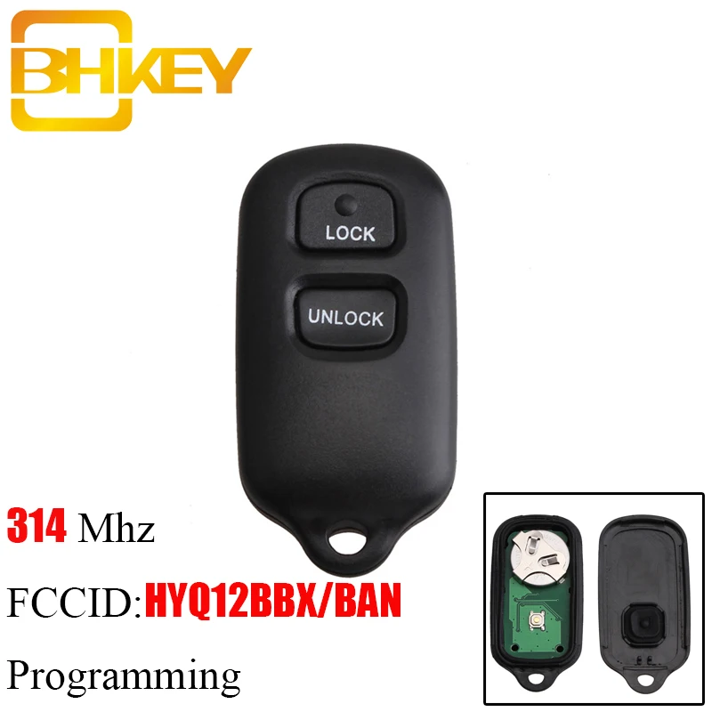 BHKEY HYQ12BBX для Toyota Highlander 2001 2002 2003 2004 2005 2006 2007 ключа автомобиля дистанционного 314 4 МГц