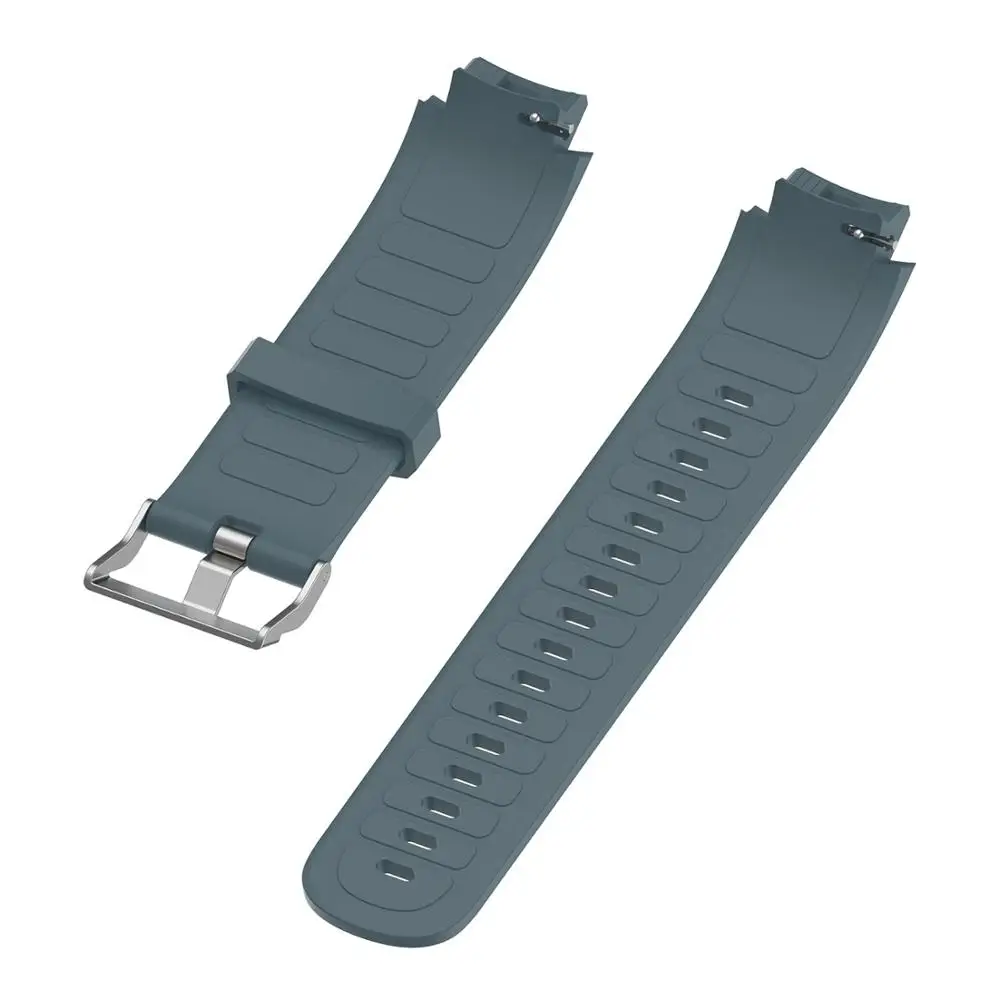 AKBNSTED мягкий силиконовый сменный Браслет ремешок для Huami Amazfit Verge браслет умные часы спортивный ремешок аксессуары - Цвет: Gray Blue