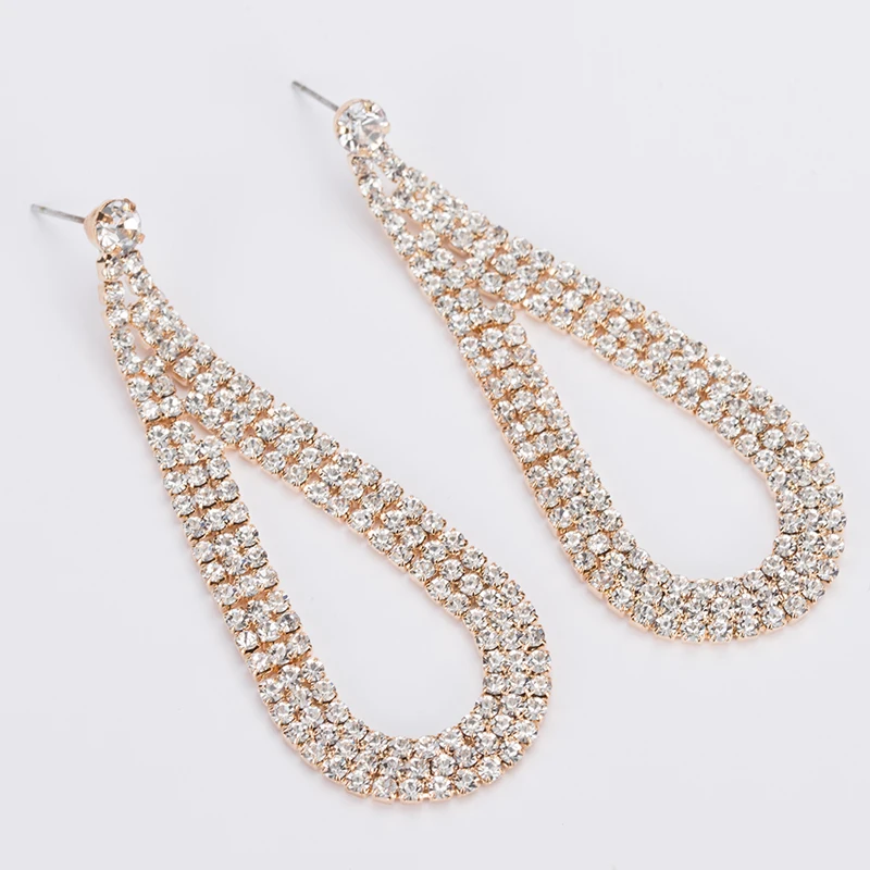 YFJEWE женские серьги в форме капли воды Висячие модные вечерние ювелирные изделия