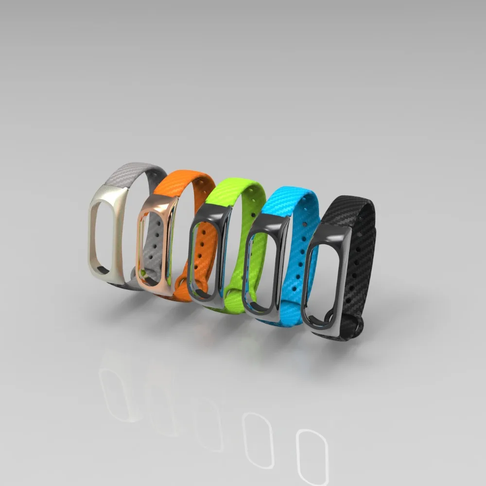 Силиконовый ремешок из углеродного волокна для Xiaomi Mi Band 2 аксессуары смарт-часов |