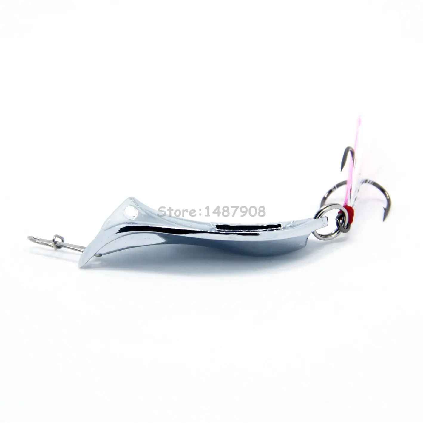 Блесна рыболовная SAMSFX металлическая серебристая/Золотистая с блестками 15 г