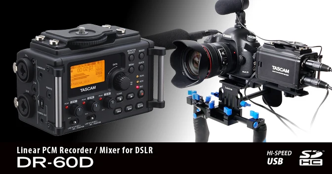 2015 фирменный оригинальный Tascam DR-60d Профессиональный линейный PCM рекордер Миксер