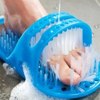 creative plastic foot bath brush quality multi function slippers pumice stone shower shoe shaped exfoliating scrubber products