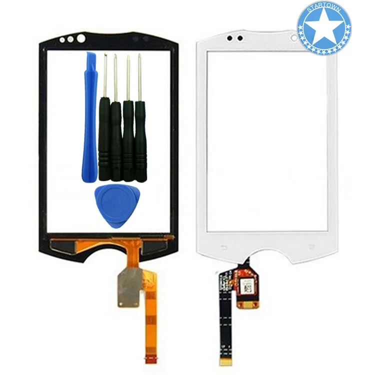 Белый дигитайзер Сенсорная Передняя стеклянная панель экран для Sony Ericsson Walkman WT19