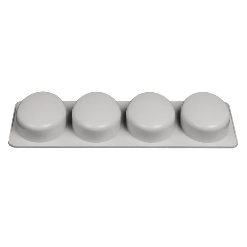 3D Овальный Круглый квадратный пресс-формы для мыла ручная работа 4 отверстия портативная форма для мыла забавные подарки