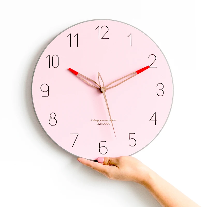Simple Creative Nordic Personality Living Room Bedroom Wall Clock Mute Home Decoration Accessories Modern Design | Дом и сад