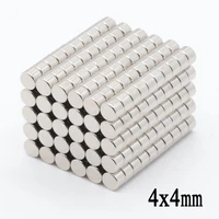 200pcs 4x4mm strong round magnets dia 4mm x 4mm 44mm n50 rare earth neodymium wooden box connection magnet