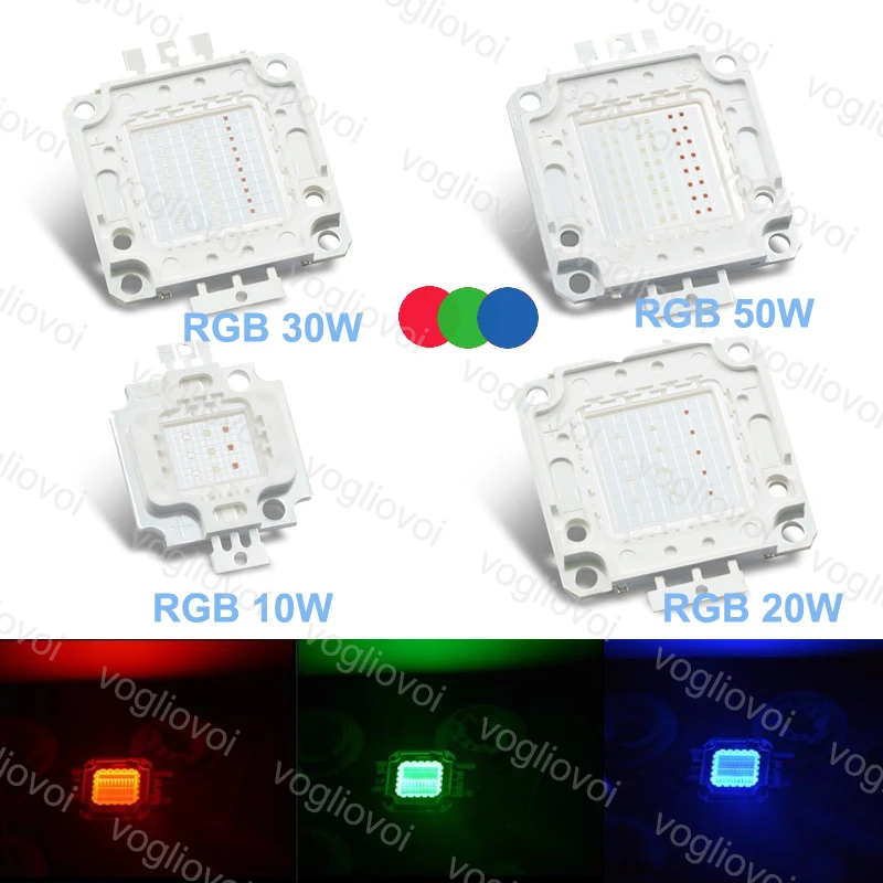 Светодиодный чип воглибоovoi RGB 10 Вт 20 30 50 100 Cob мил красный зеленый синий для Highbay