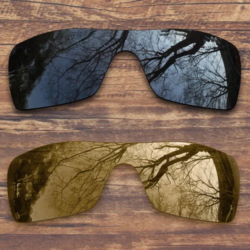 ToughAsNails Polarized Replacement Lenses for Oakley Batwolf Sunglasses- Multiple Options - Цвет линз: Black and Peach Gold