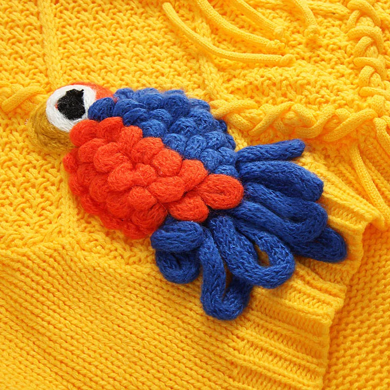 Royal embroidery flower sweater autumn women oversized sweaters and pullovers lady yellow loose Christmas pull female | Женская одежда