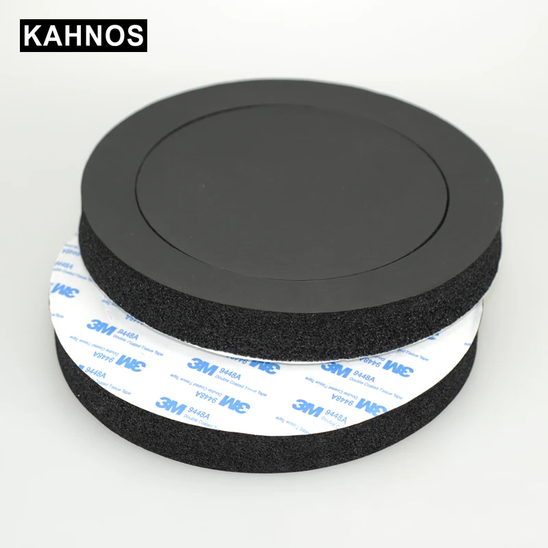 KAHNOS 6,5 дюймов Автомобильный громкоговоритель кольцо бас отделка двери звукоизоляция хлопок аудио динамик s звук самоклеящаяся изоляция автомобиля - Название цвета: Черный