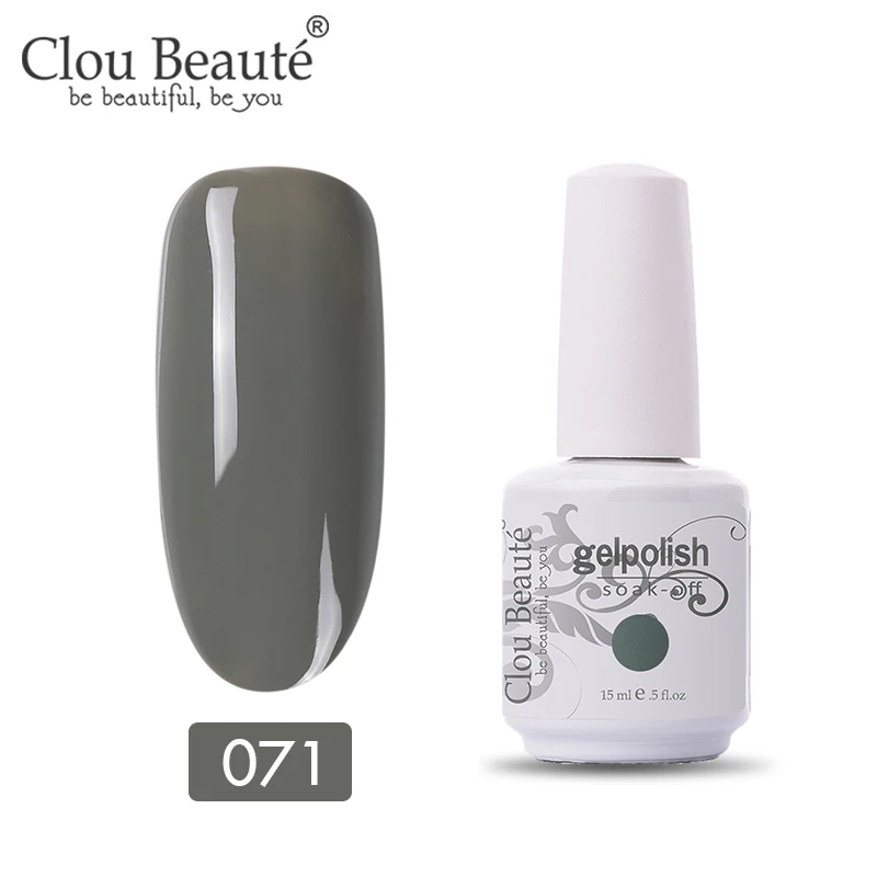 11071 Clou Beaute УФ гель лак для ногтей гель для ногтей Маникюр УФ светодиодный цветной гель Лак Блеск Гель лак для ногтей набор маникюрный гель лак - Цвет: 11071