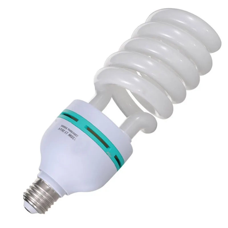 Лампа дневного света E27 CFL для студийной видеосъемки, 220 В, 135 Вт, 5500K