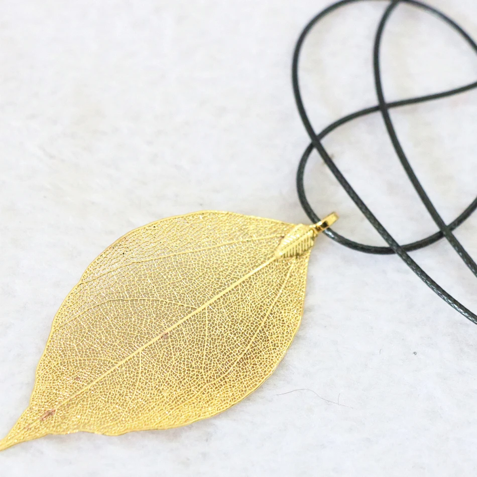 Best sale leaf pendant gold-color clothes long chain necklace hot fashion womoen high grade elegant jewelry B1075 | Украшения и