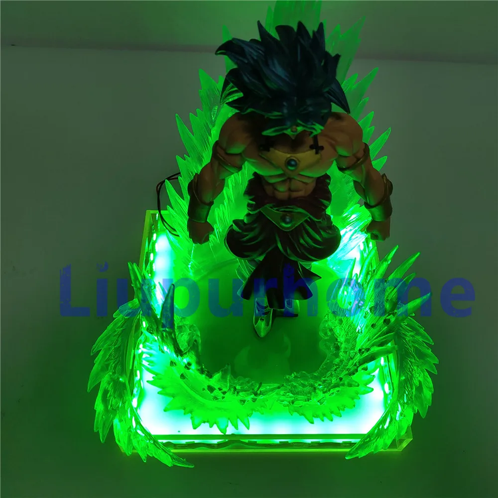 Лампа Dragon Ball Z Super Broly Broli светодиодсветодиодный с зеленым эффектом аниме игрушки