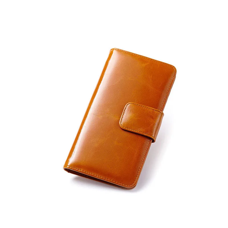 fashion women wallet genuine leather oil wax purse men evening bag vintage new design colors | Багаж и сумки