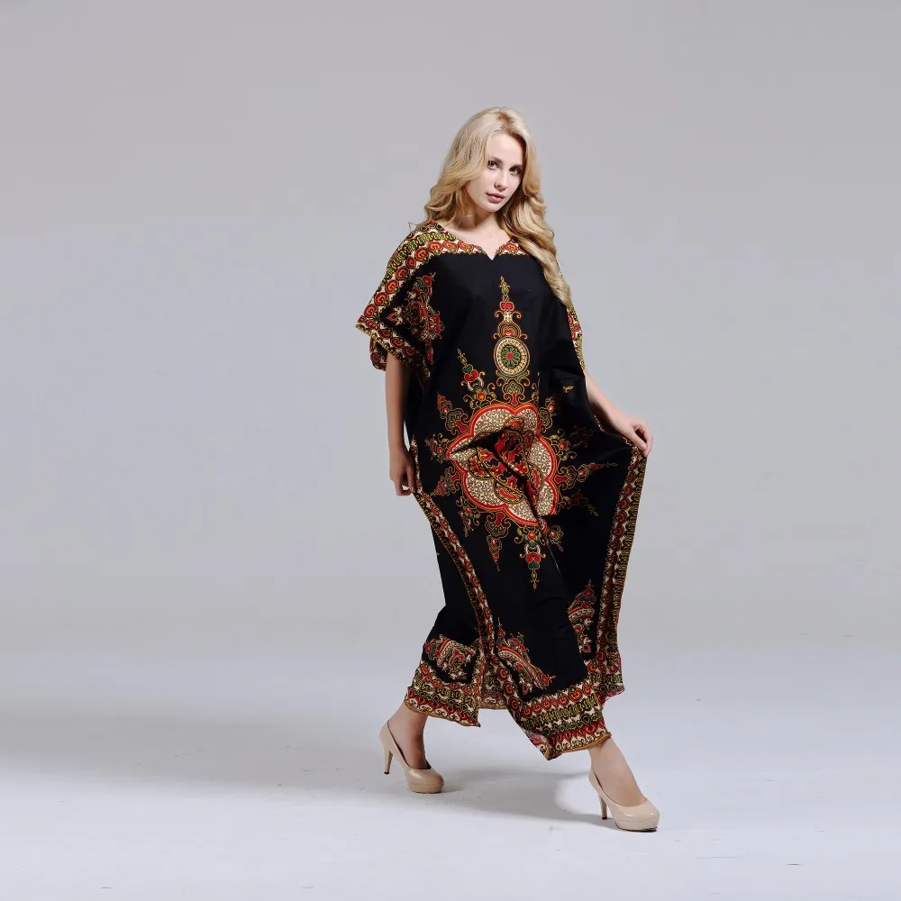 Dashikiage Новое поступление женские хлопок Африканский принт Дашики Потрясающие Элегантные африканские женские платья