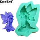 M423 сделай сам, 3D формы в виде сказочной свечи с ангелом, форма для мыла, силиконовая форма для кухни и выпечки, домашнее украшение, 3D глина сделай сам, восковое изготовление