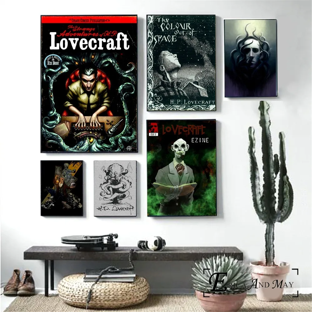 Lovecraft горизонтальная плакаты портреты и принты настенное искусство декоративная