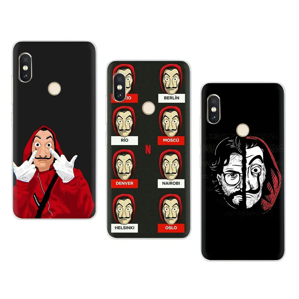 Твердый чехол la casa de papel TV для телефона Xiaomi Mi Mix 2S Max 3 F1 5S 6 8 9 SE A2 Lite A1 9T CC9e A3 pro |