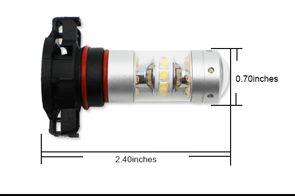 IJDM высокой мощности PSX24W светодиодный 5200s светодиодный лампы для MINI Cooper F55 F56 галогенные фары для дневных ходовых огней, 6000K белый