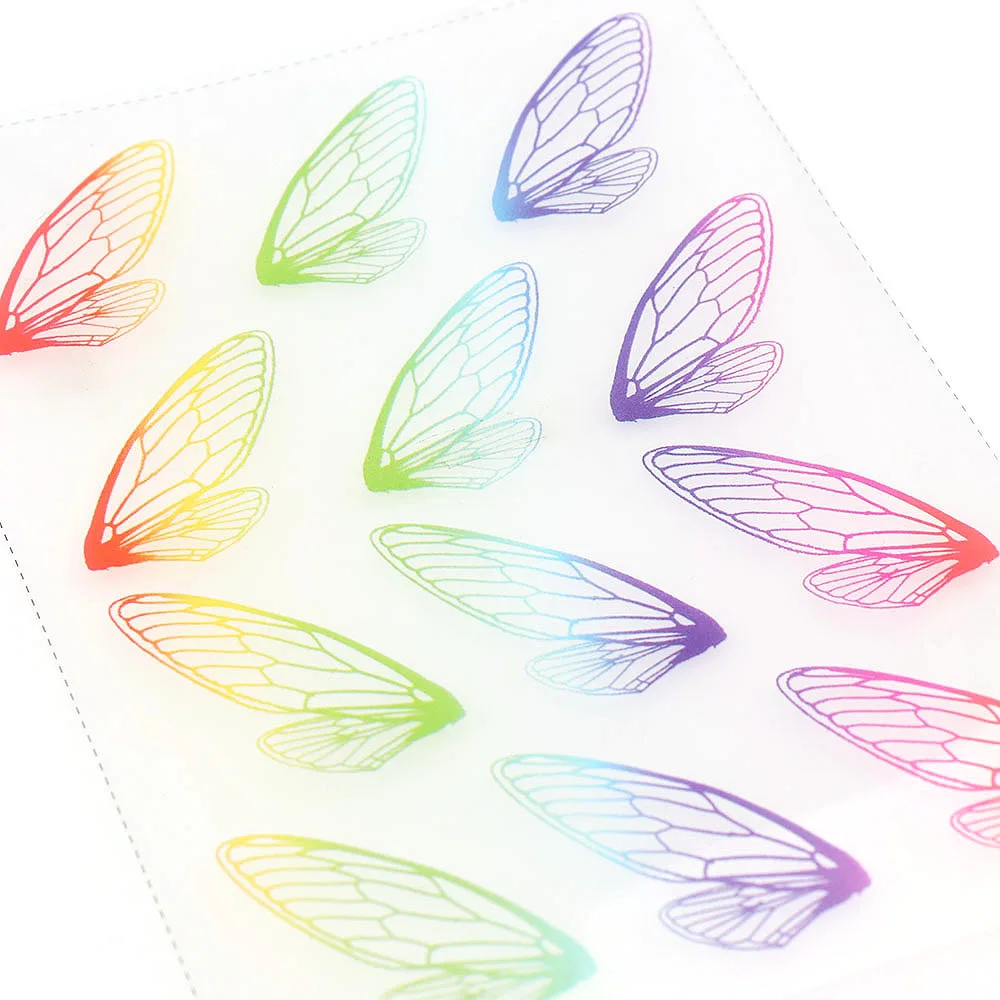 5 шт. прозрачные виниловые наклейки на крылья Cicada Wings для самостоятельного