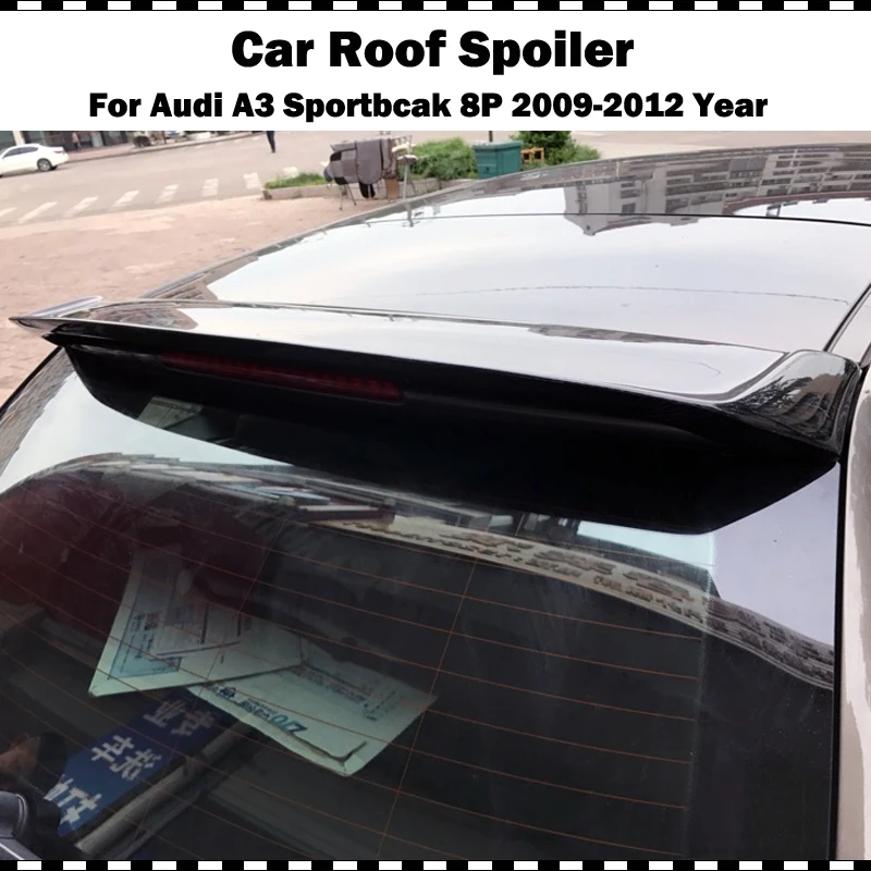 Oettinge style Garbon fiber Задний спойлер на крышу для AUDI A3 8P Sportback 2009 2010 2011 2012 год A3 CF задний спойлер на багажник