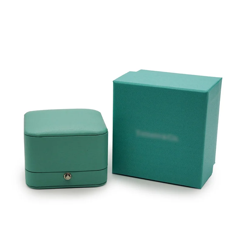 PU leather Peppermint Green jewelry organizer box Ring/pendant/bangle/jewelry set/bracelet Christmas gift box. |
