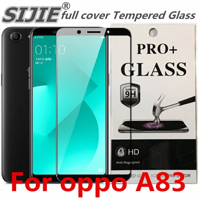 full cover Tempered Glass For oppo A83 oppoA83 A 83 Screen protective phone toughened case covers 9H on frame all edges | Мобильные