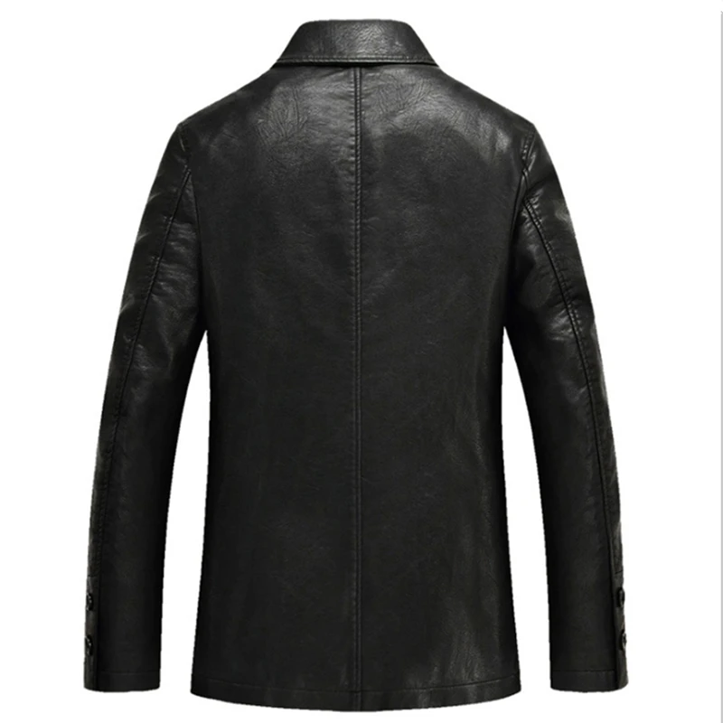 Высокое качество Толстые зимние кожаные куртки Для мужчин S Кожаные и Пальто для