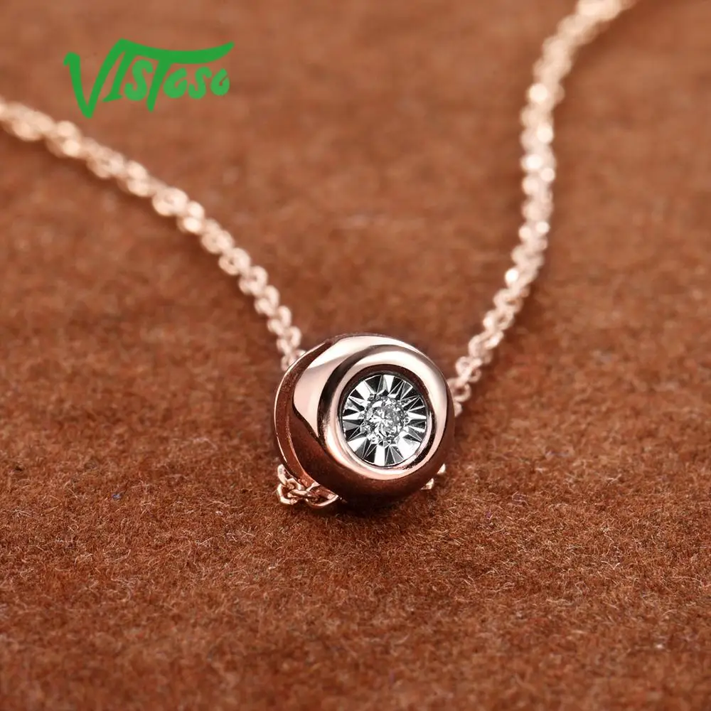 Женская подвеска из чистого золота 14 к 585 розовое/белое золото | Украшения и