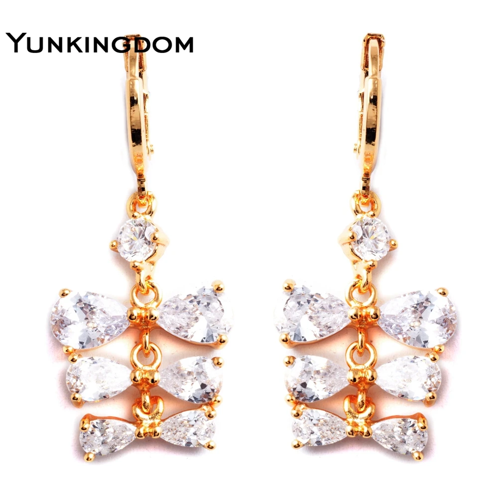 New Gorgeous Mujer Pendientes 6pcs Water Drop White Crystal Earrings For Women Fashion Jewelry Gift Packing | Украшения и