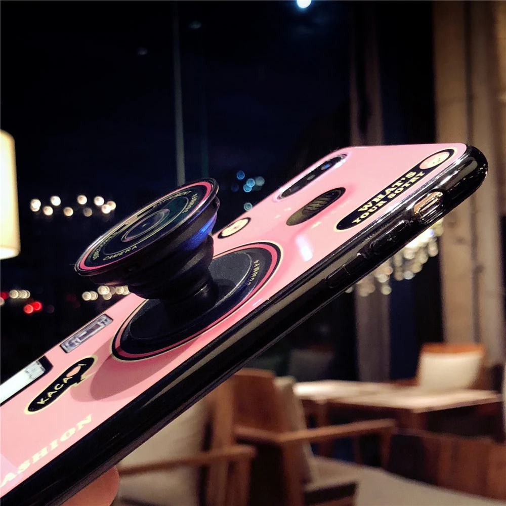 Винтажный Idear чехол для камеры iPhone XS MAX XR 6 6s 7 8 Plus роскошный Blu-Ray мягкий с