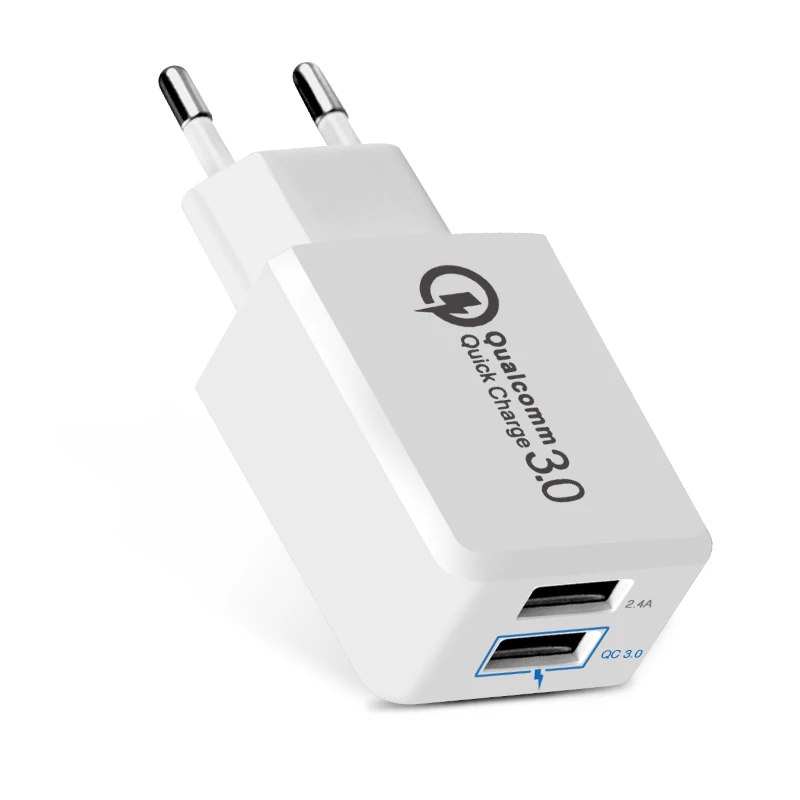 Двойное быстрое зарядное устройство USB двойное настенное адаптер питания