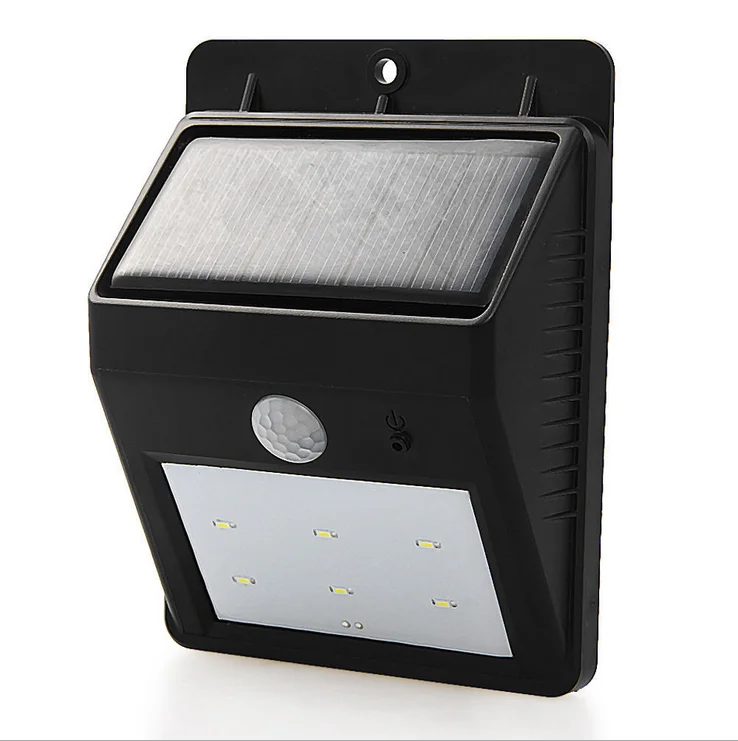 Хит продаж водонепроницаемые солнечные настенные светильники 6 светодиодов PIR