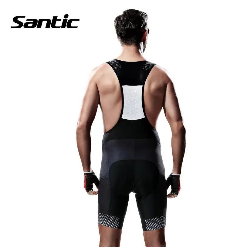 Мужские велосипедные шорты Santic дышащие сетчатые + 4D мягкие для горных