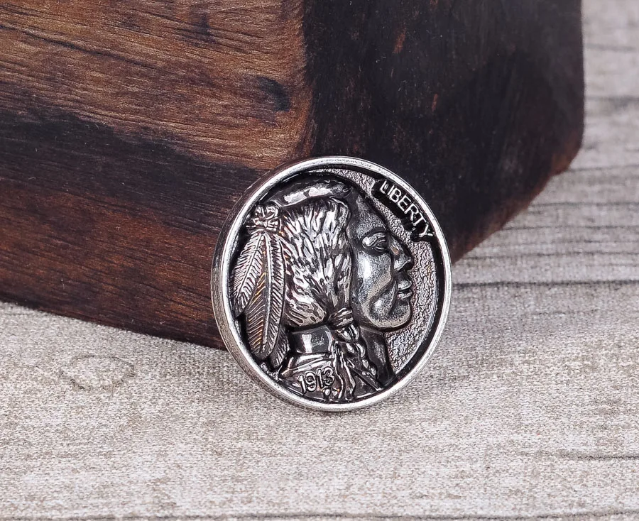 1 1/4 &quotнабор из 5 фотографий индийская голова репродукция монета CONCHOS screw