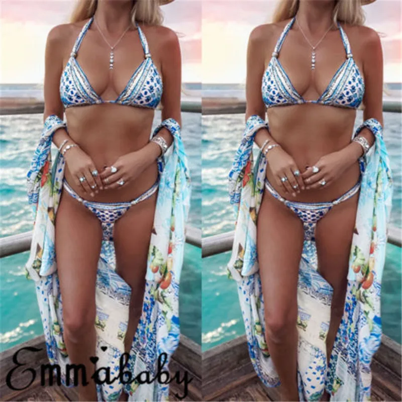 Новинка женская шифоновая полосатая накидка на бикини кардиган пляжный саронг