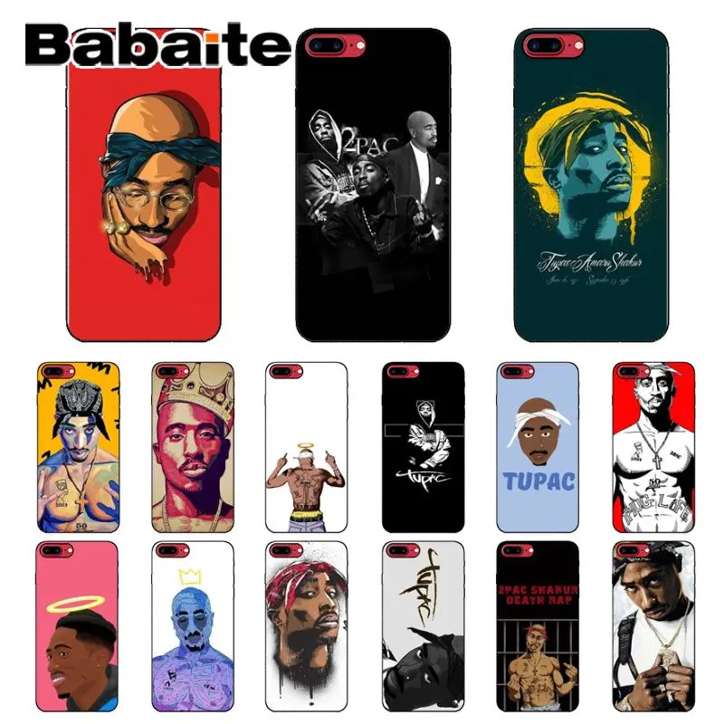 Babaite 2Pac Tupac Amaru Shakur Makaveli DIY Роскошный Высокий протектор на конце чехол для iPhone 8 7 6 6S