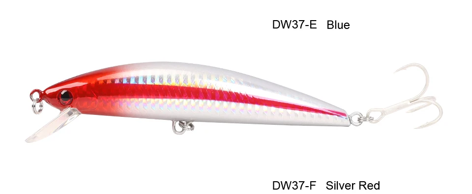 TSURINOYA DW37Bearking Тонущая наживка 120 мм/40 г большая блесна Блесна Приманки жесткая искусственная приманка соленая вода Рыбалка черный бас