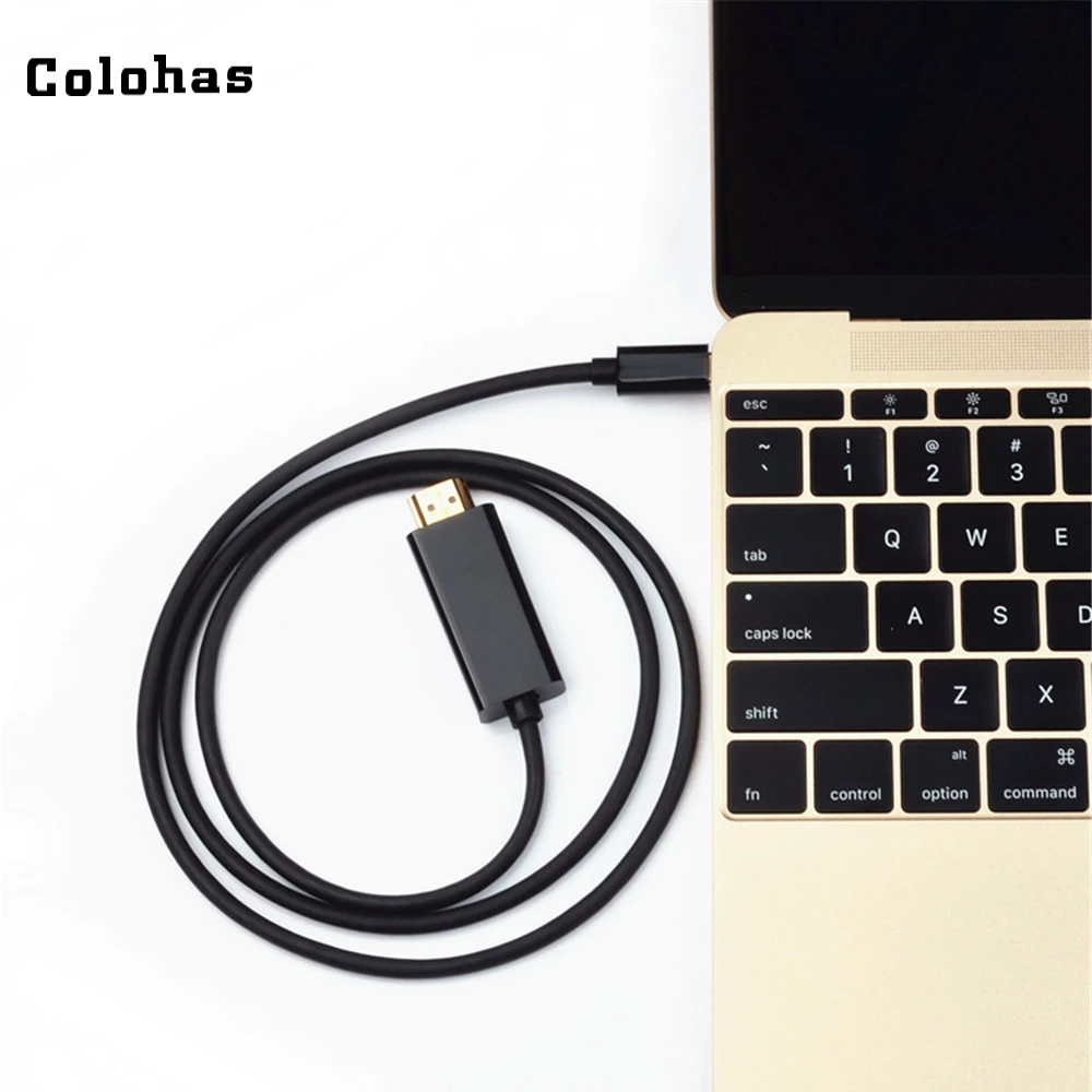 Colohas 1 м 1.8 USB-C 3.1 Тип-C DP режим к HDMI кабель HD 4 К аудио и видео Экран преобразования