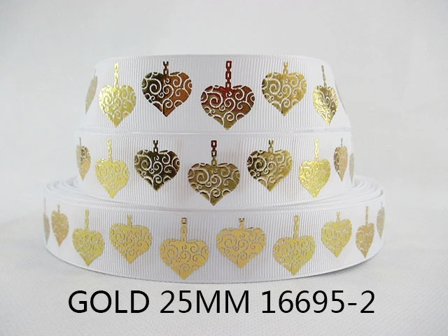 David accessories серебряный золотой фольги в горошек love корсажная лента, сделай сам, Святого Патрика День Святого Валентина банты волосов подарочная упаковка, 5Yc3237 - Цвет: 25mm