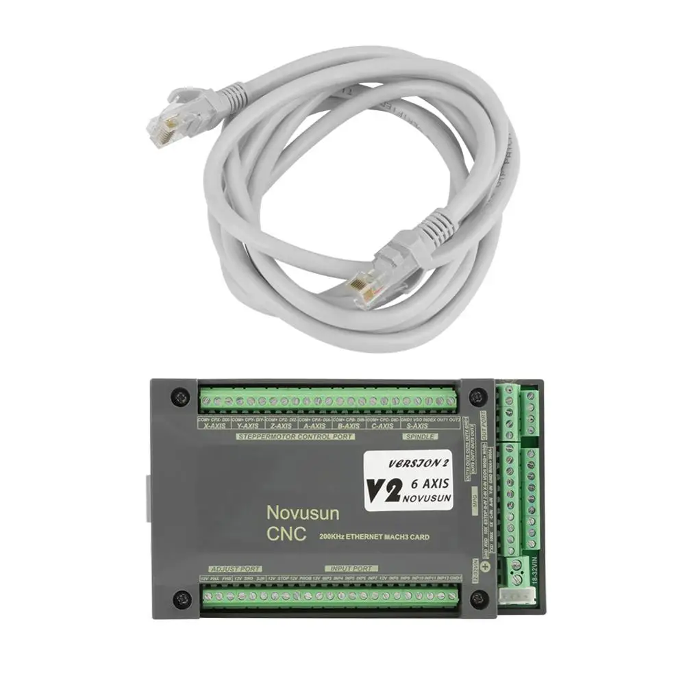Плата управления движением для MACH3 Ethernet интерфейса 1 шт. NVEM CNC Control ler 6 Axis