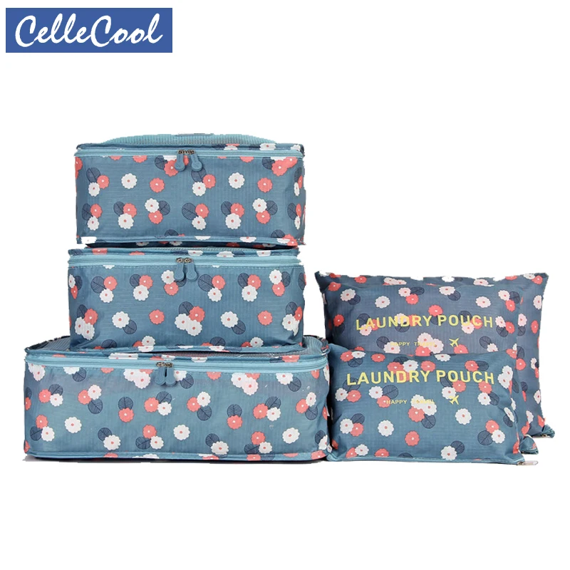 CelleCool Высококачественная 6 шт./компл. дорожная Сетчатая Сумка из ткани Оксфорд