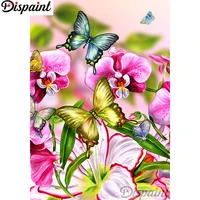 dispaint full squareround drill 5d diy diamond painting flower butterfly embroidery cross stitch 3d home decor a11067